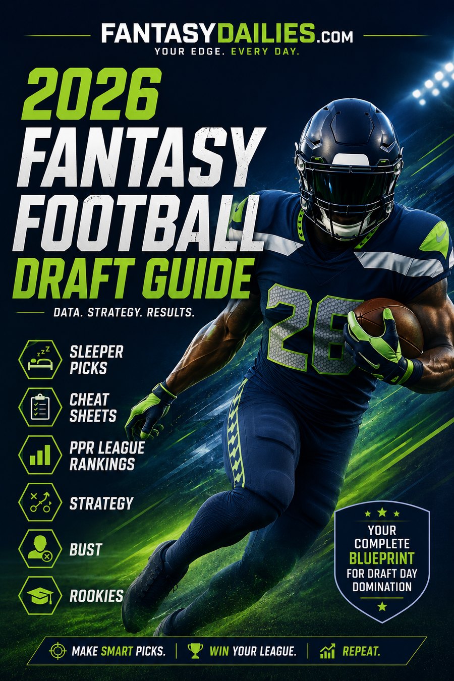 The 2026 Fantasy Football Draft Guide cover